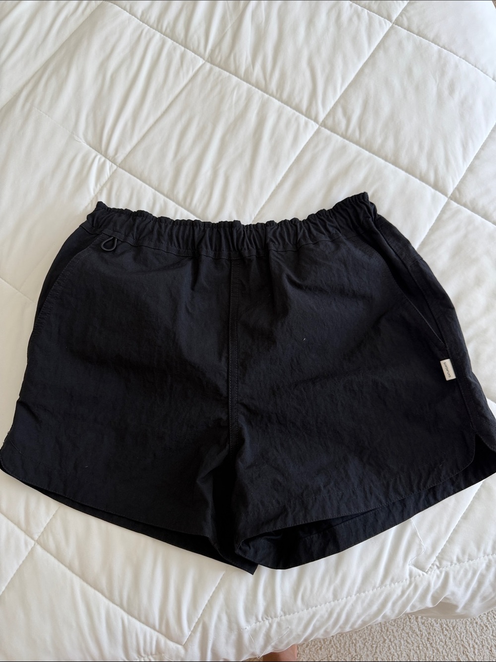 Saturdays New York City Black Elastic-Waist Athletic Shorts